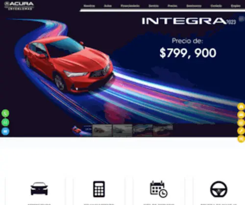 Acurainterlomas.com(Acura Interlomas) Screenshot