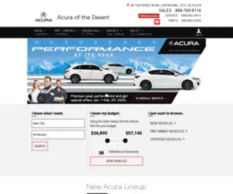 Acuraofthedesert.com(Acura of the Desert) Screenshot