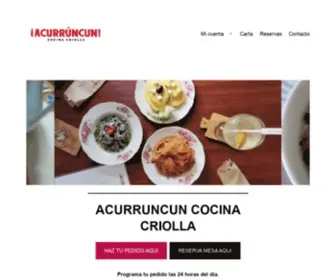 Acurruncun.pe(Restaurant Acurruncun) Screenshot