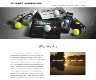 Acushnetcompany.com(Acushnet Holdings Corp) Screenshot