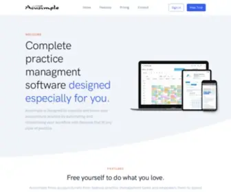 Acusimple.com(Practice Management) Screenshot