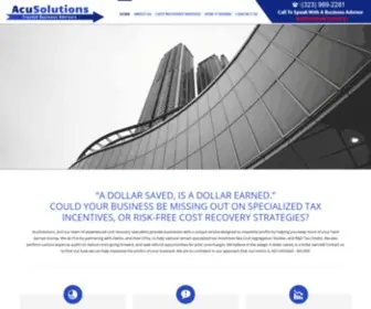 Acusolutions.net(Cost Segregation Studies) Screenshot