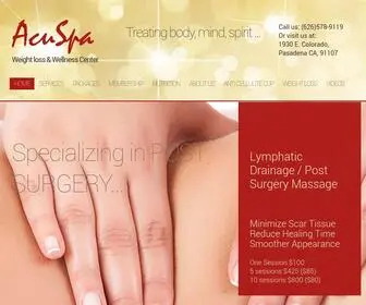 Acuspapasadena.com(AcuSpa of Pasadena) Screenshot