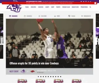 Acusports.com(Abilene Christian University Athletics) Screenshot