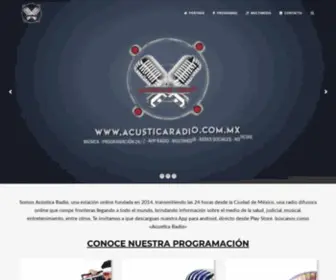 Acusticaradio.com.mx(Acústica) Screenshot