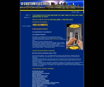 Acustomelectric.com(A Custom Electric) Screenshot