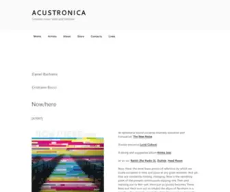 Acustronica.com(Musica per la Danza) Screenshot