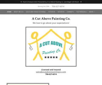 Acutabovepaintingco.com(A Cut Above Painting Co) Screenshot