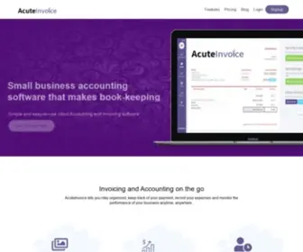 Acuteinvoice.com(Best Online Invoicing & Accounting Software for Small Business) Screenshot