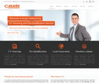 Acuteoutsourcing.com(Acute Outsourcing) Screenshot