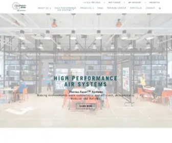 Acutherm.com(High Performance Air Systems) Screenshot