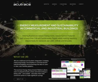 Acutrace.com(The Acutrace Energy Measurement Platform allows users to pinpoint exactly where and when Energy) Screenshot