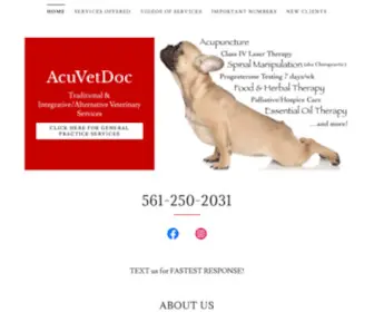 Acuvetdoc.com(Veterinary Acupuncture) Screenshot