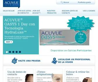 Acuvue-LA.com(Lentes de Contacto ACUVUE) Screenshot