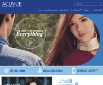 Acuvue.co.in(ACUVUE®) Screenshot