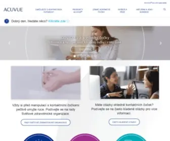 Acuvue.cz(Pohodlné kontaktní čočky pro jasný zrak) Screenshot