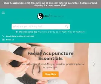 Acuwarehouse.com(Deals on Acupuncture Supplies) Screenshot