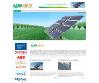 Acvasolar.com(ACVA Solar) Screenshot