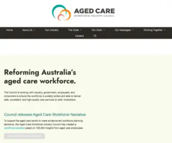 Acwic.com.au(The Aged Care Workforce Industry Council) Screenshot