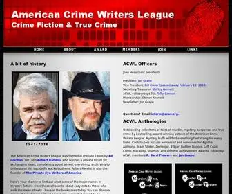 ACWL.org(The American Crime Writers League) Screenshot