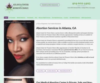 Acwomenschoice.com(Women's Wellness Clinic) Screenshot