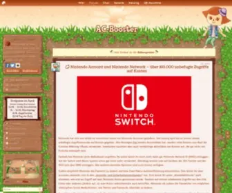 ACWW-Booster.net(Animal Crossing Forum) Screenshot