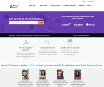 ACX.com(Narrators) Screenshot