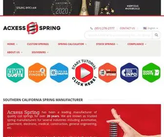 Acxesspring.com(Acxess Spring) Screenshot