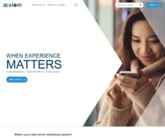Acxiom.com(Data, Identity Solution & People-Based Marketing Solutions) Screenshot