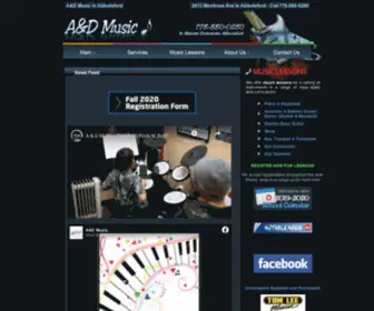 AD-Music.ca(A&D Music and Productions) Screenshot