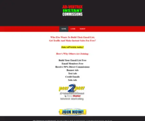 AD-Vertrix.com(Advertrix) Screenshot