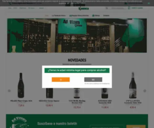 AD-Vinum.es(Tienda Online de Vino) Screenshot