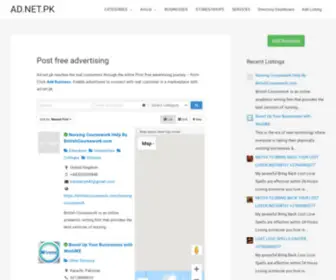 AD.net.pk(Post free advertising) Screenshot