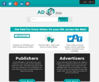 AD2Links.com(Ad 2 links) Screenshot