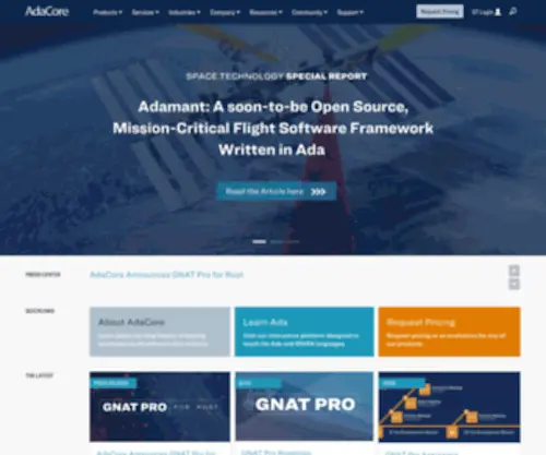 Ada-Answers.com(Commercial software solutions for Ada) Screenshot