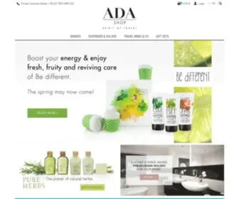 Ada-Shop.com(Onlineshop für Körperpflege & Bodylotion) Screenshot