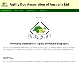 Adaa.com.au(Promoting International Dog Agility) Screenshot