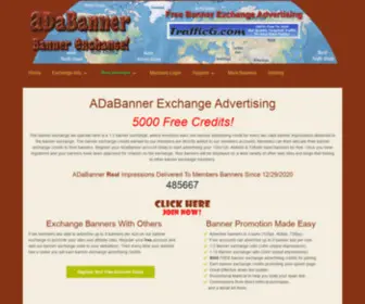 Adabanner.com(ADaBanner World Banner Exchange Advertising) Screenshot