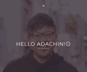 Adachin.me(About adachin) Screenshot