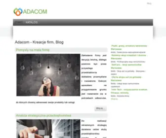 Adacom.com.pl(Kreacje firm) Screenshot