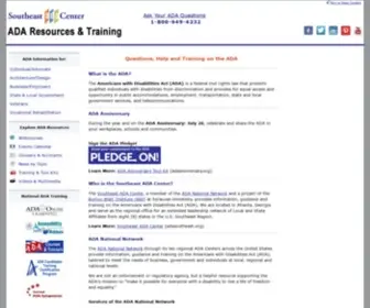 Adacourse.org(Southeast ADA Center) Screenshot