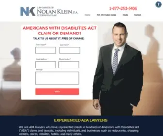 Adadefense.com(Law Offices of Nolan Klein) Screenshot