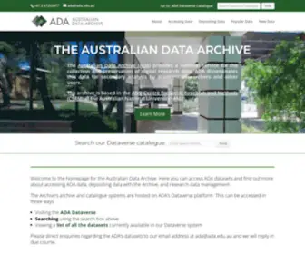 Ada.edu.au(Australian data archive) Screenshot