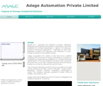 Adage-Automation.com(Adage Automation Private Limited) Screenshot