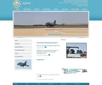 Ada.gov.in(Aeronautical development agency) Screenshot