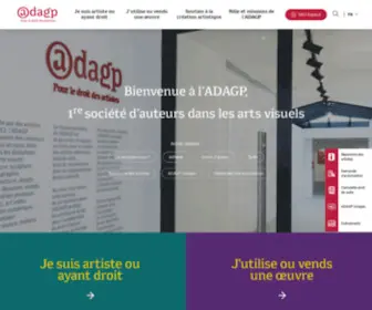 Adagp.fr(Pour le droit des artistes depuis 1953) Screenshot