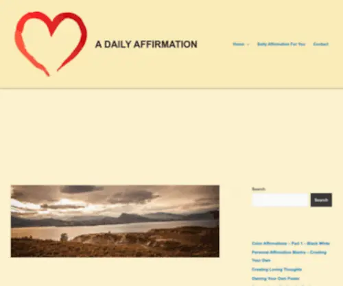 Adailyaffirmation.com(A DAILY AFFIRMATION) Screenshot