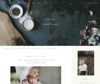 Adailysomething.com(A Daily Something) Screenshot