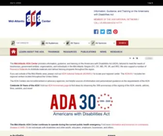 Adainfo.org(Mid-Atlantic ADA Center) Screenshot