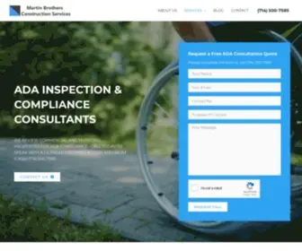 Adainspectionorangecounty.com(ADA Inspection & CASp Consultation Services) Screenshot